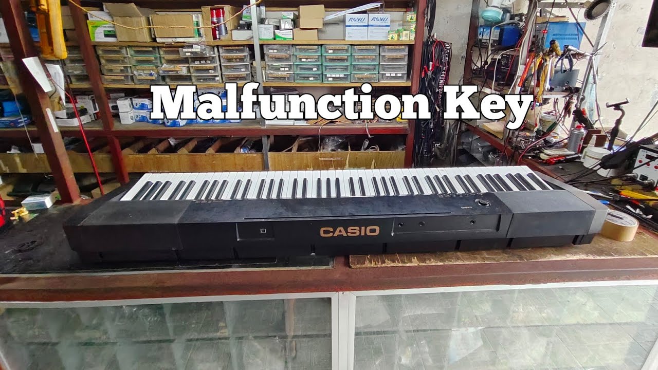 Repairing Casio Keyboard Malfunction Key