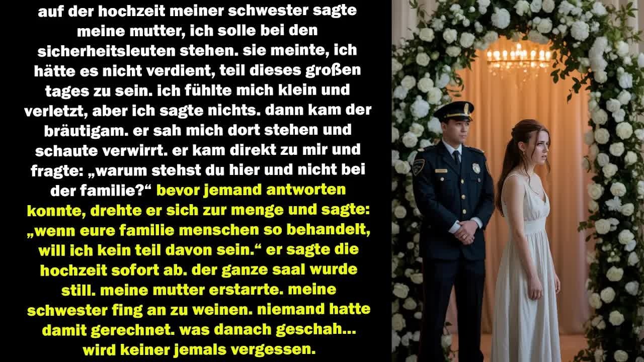 der bräutigam sagte die hochzeit ab, als er sah, wie schlecht mich meine familie behandelt hatte