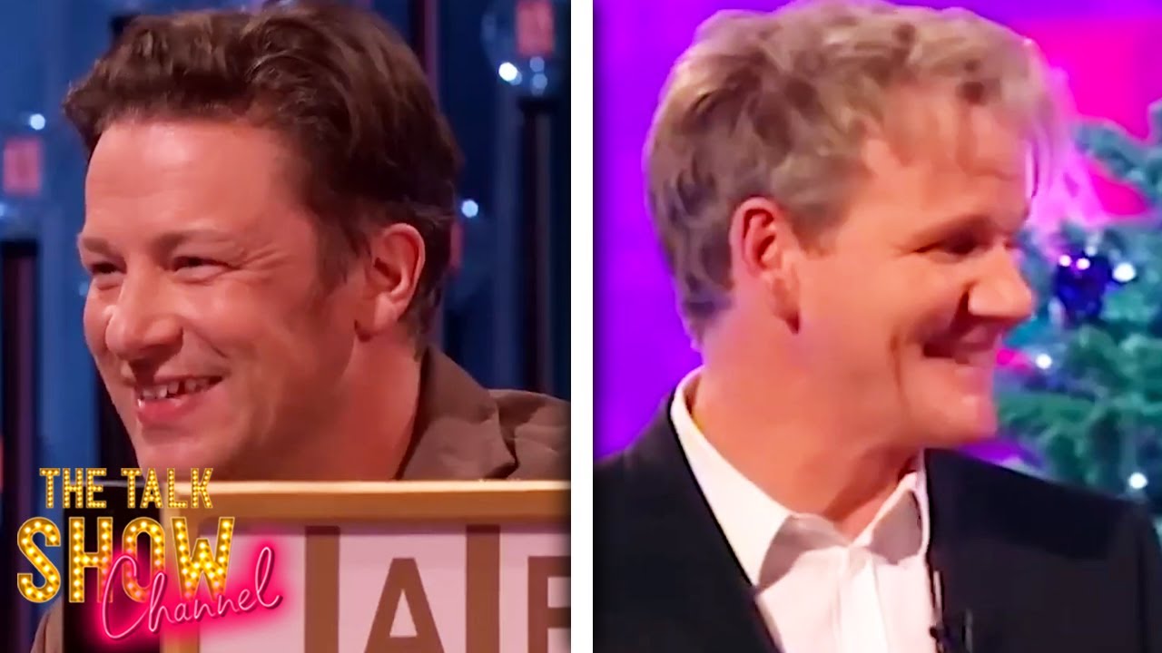 Cook Off! Jamie Oliver & Gordon Ramsay Do The Same Cooking Challenge | The Talk Show Channel