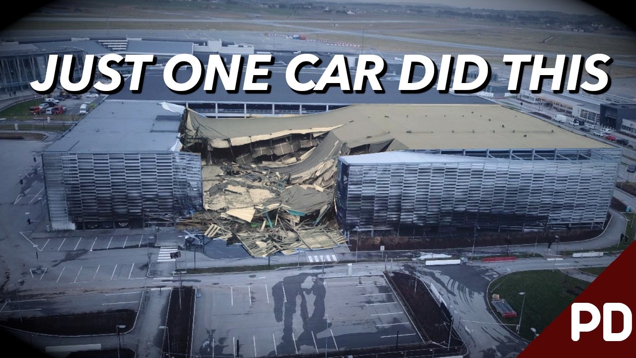 Concrete and Steel Car Park Collapses In Middle of International Airport