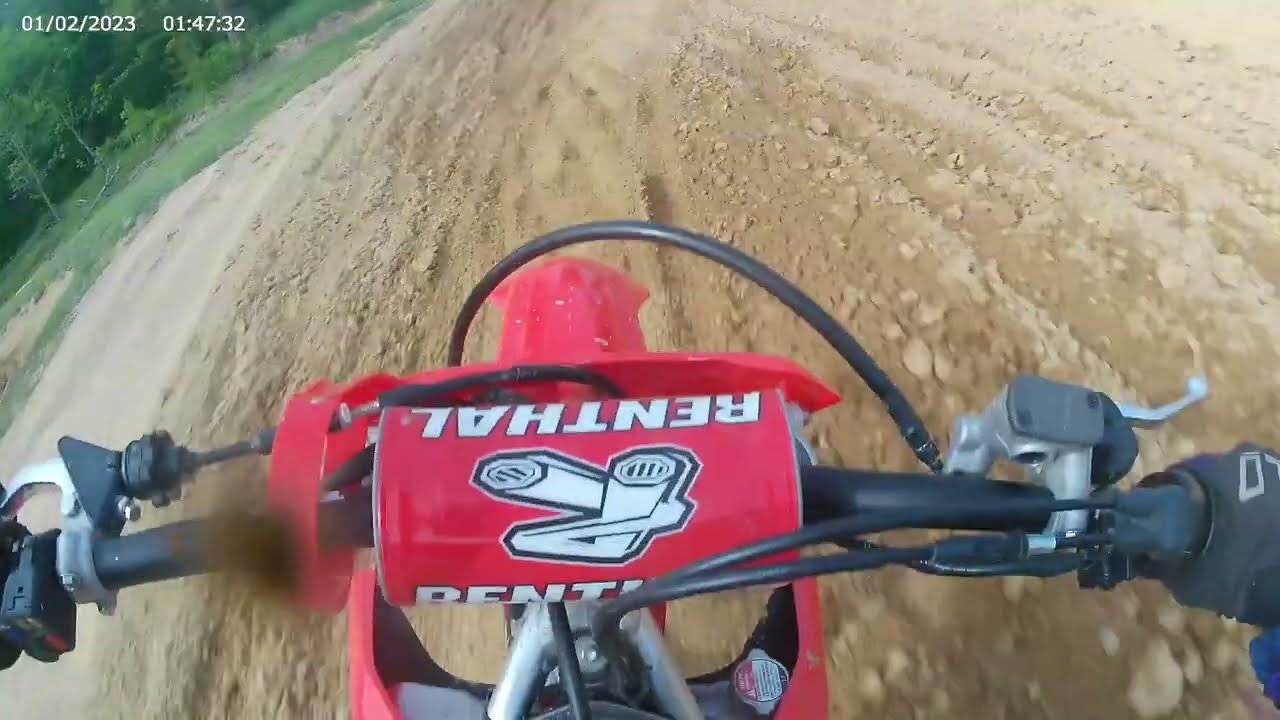riding crf250r and mc125 at skytrack mx