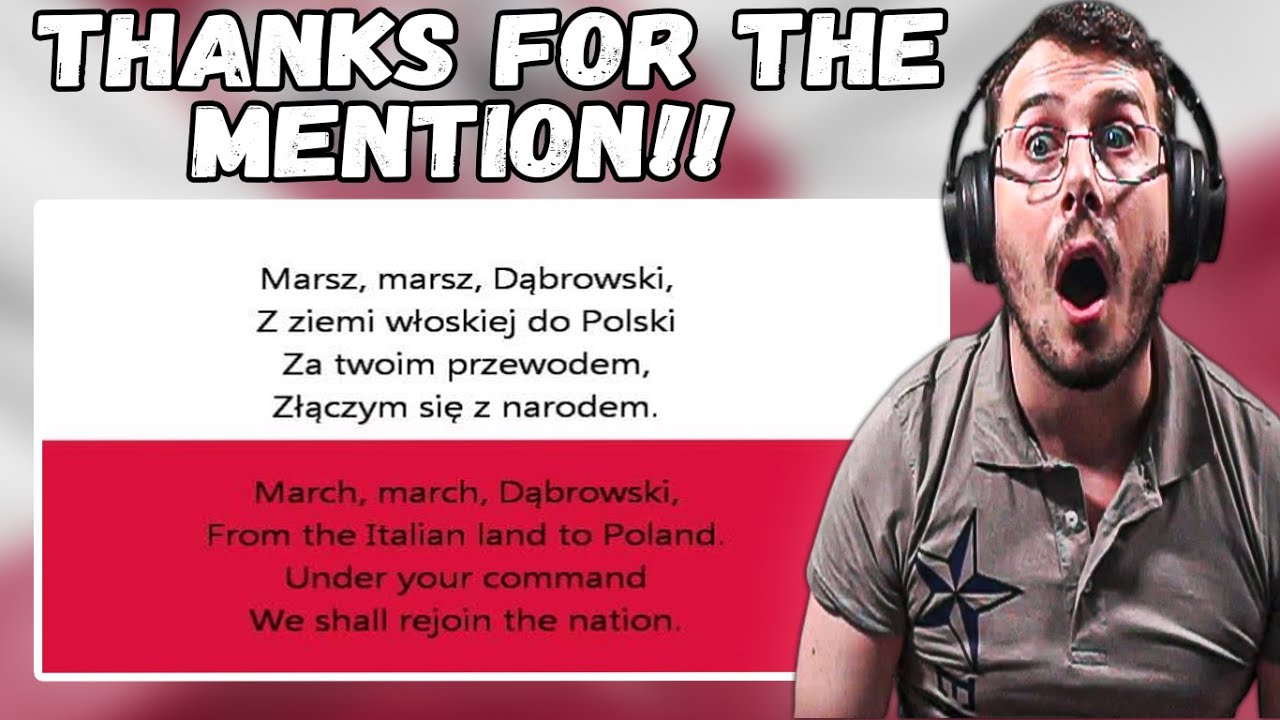 Italian Reacts To The Polish National Anthem