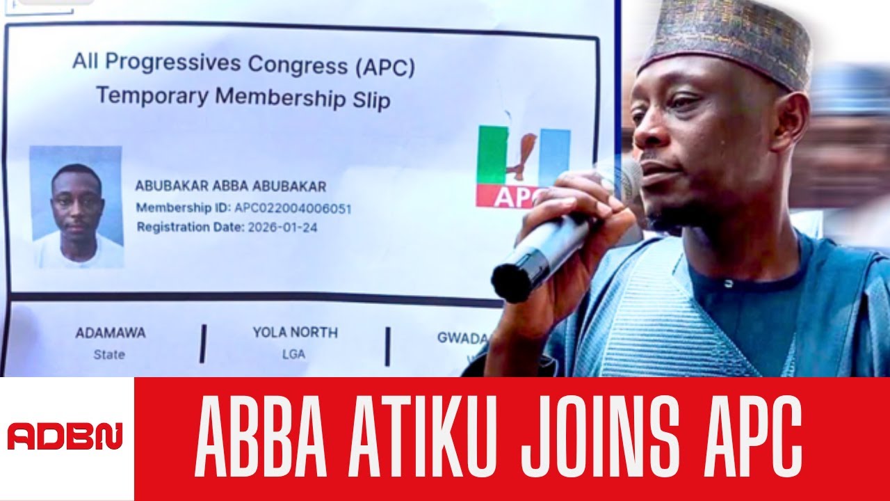 Abba Atiku Abubakar Officially Joins APC in Adamawa