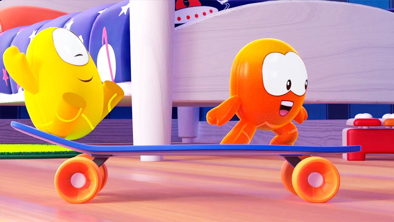 Cartoons - BooMons are playing with a Skateboard 🛹⚡ | Cuquin's adventurous friends
