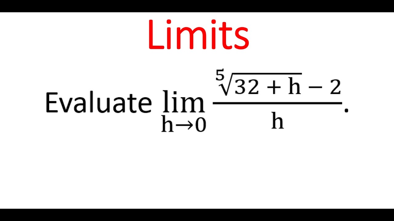 Evaluating Limit Using Difference Of Two Fifth Powers Factoring