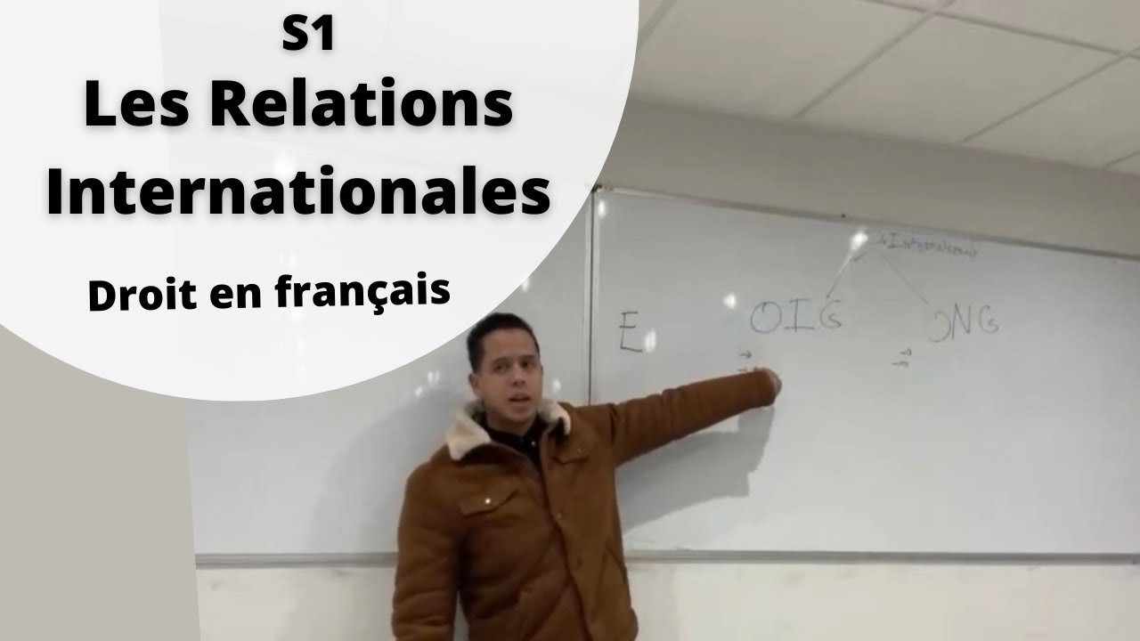 S1- Les Relations Internationales (Droit En Français)