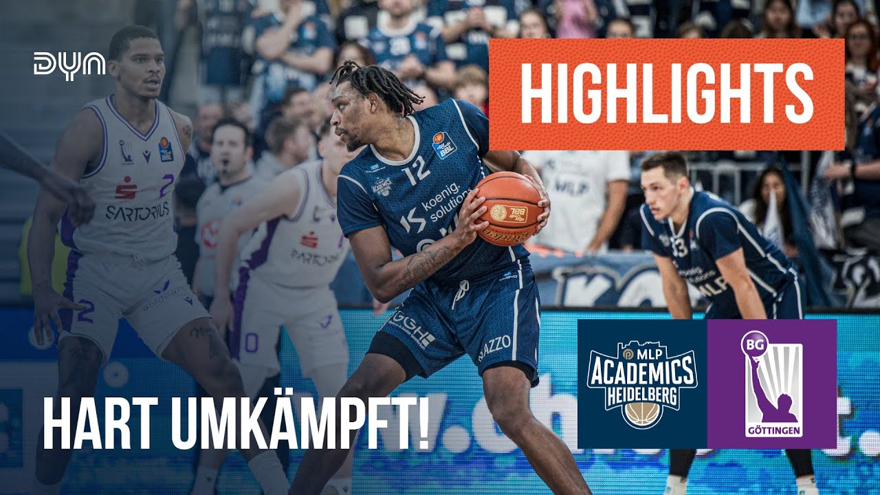 Highlights: MLP Academics Heidelberg - BG Göttingen | easyCredit BBL | Dyn Basketball
