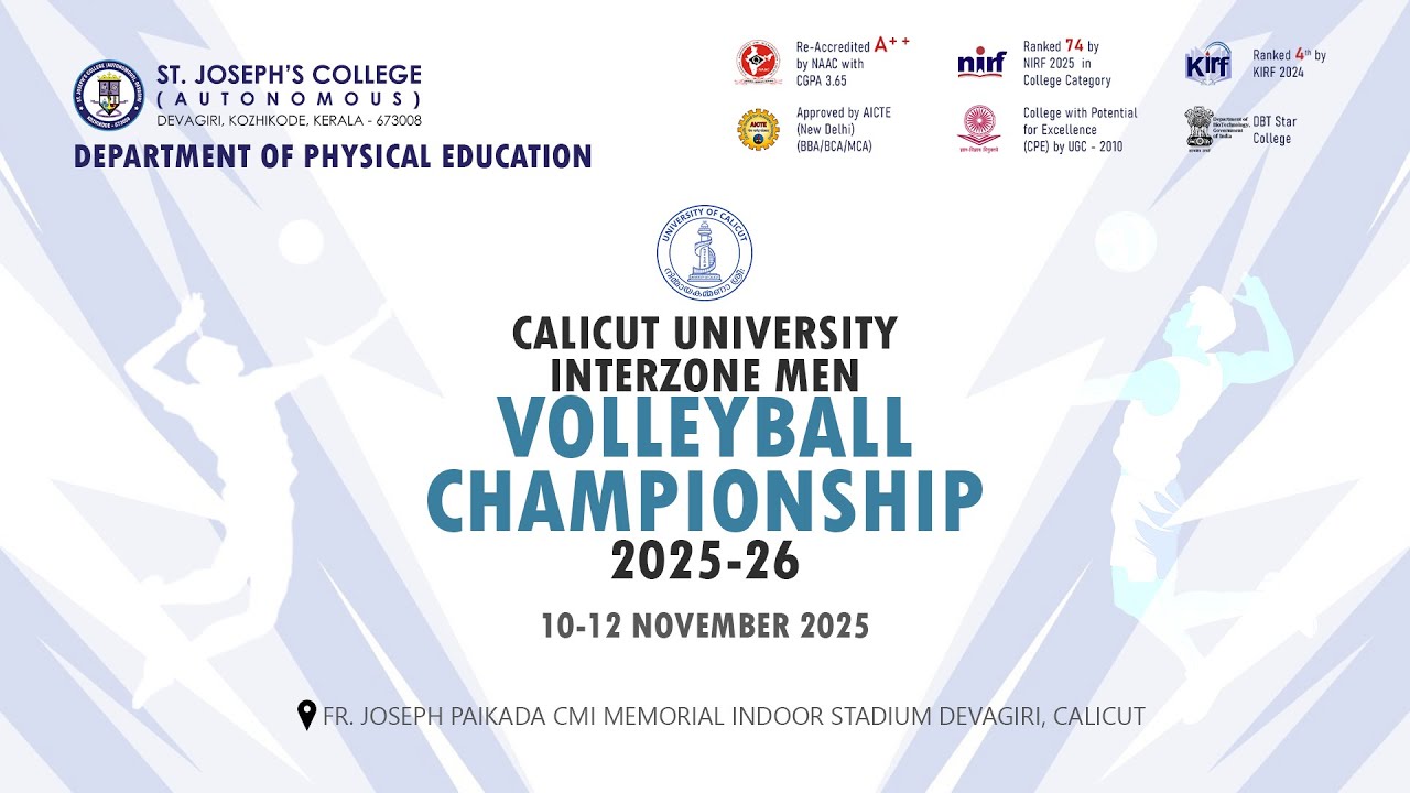 Calicut University Interzone Men Volleyball Championship- Finals