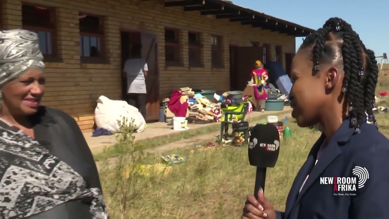 Refugees previously camped outside the UN High Commission in Pretoria relocated