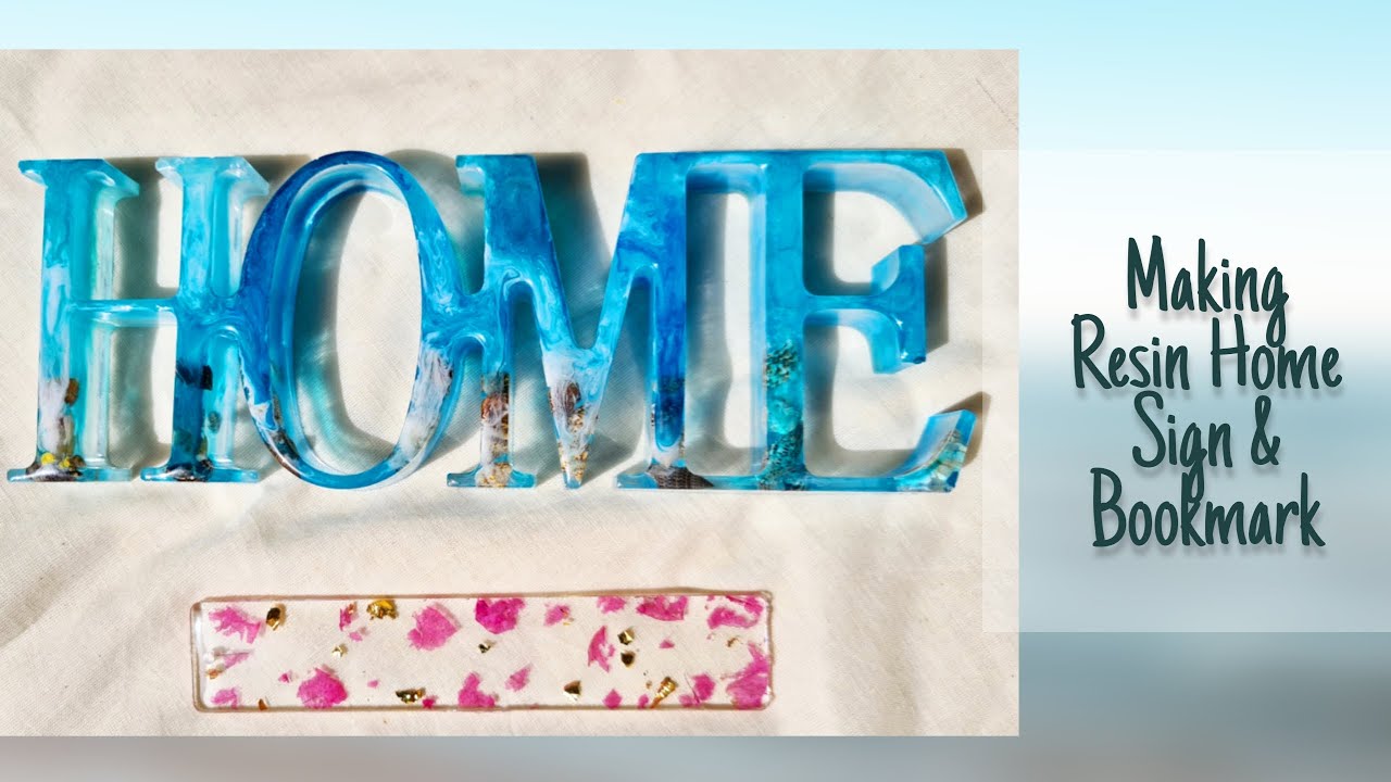 Making Resin Home Sign & Bookmark | Resin Art | Gopzilla
