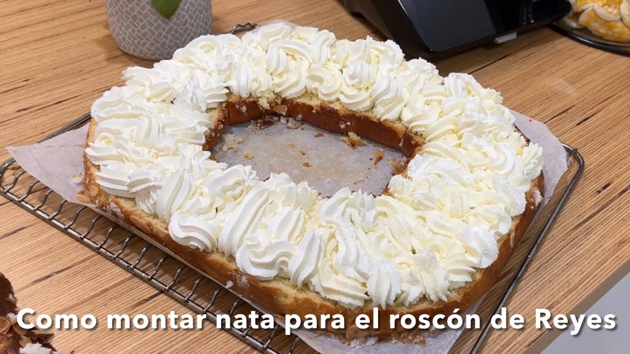 Como montar nata para el roscón de Reyes/ #JustaMolina