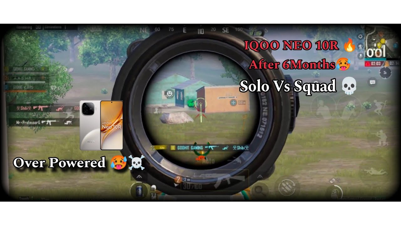 IQOO NEO 10R💀AFTER 6MONTHS 🥵🔥 | Solo vs Squad 😮‍💨 | NooB to Pro Journey 🫡 | Bgmi Gameplay ❤️ 