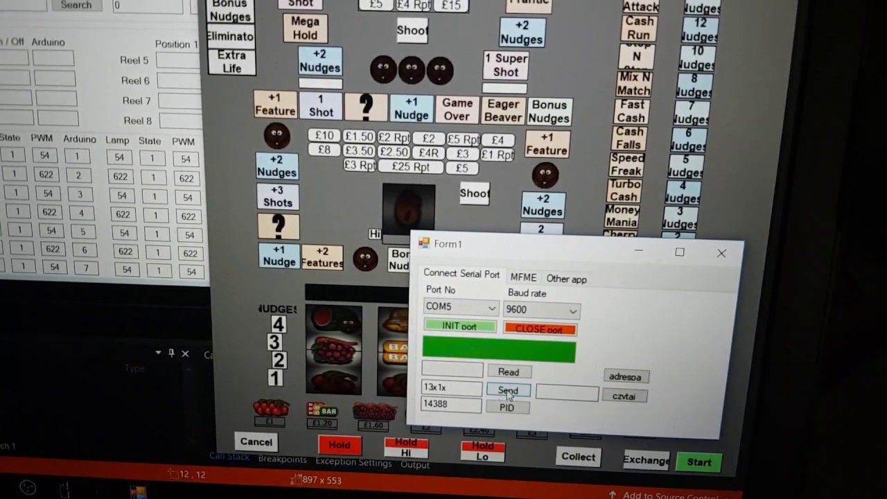 Arduino as PacDrive alternative v0.01 (Fruit Machine Emulator MFME)