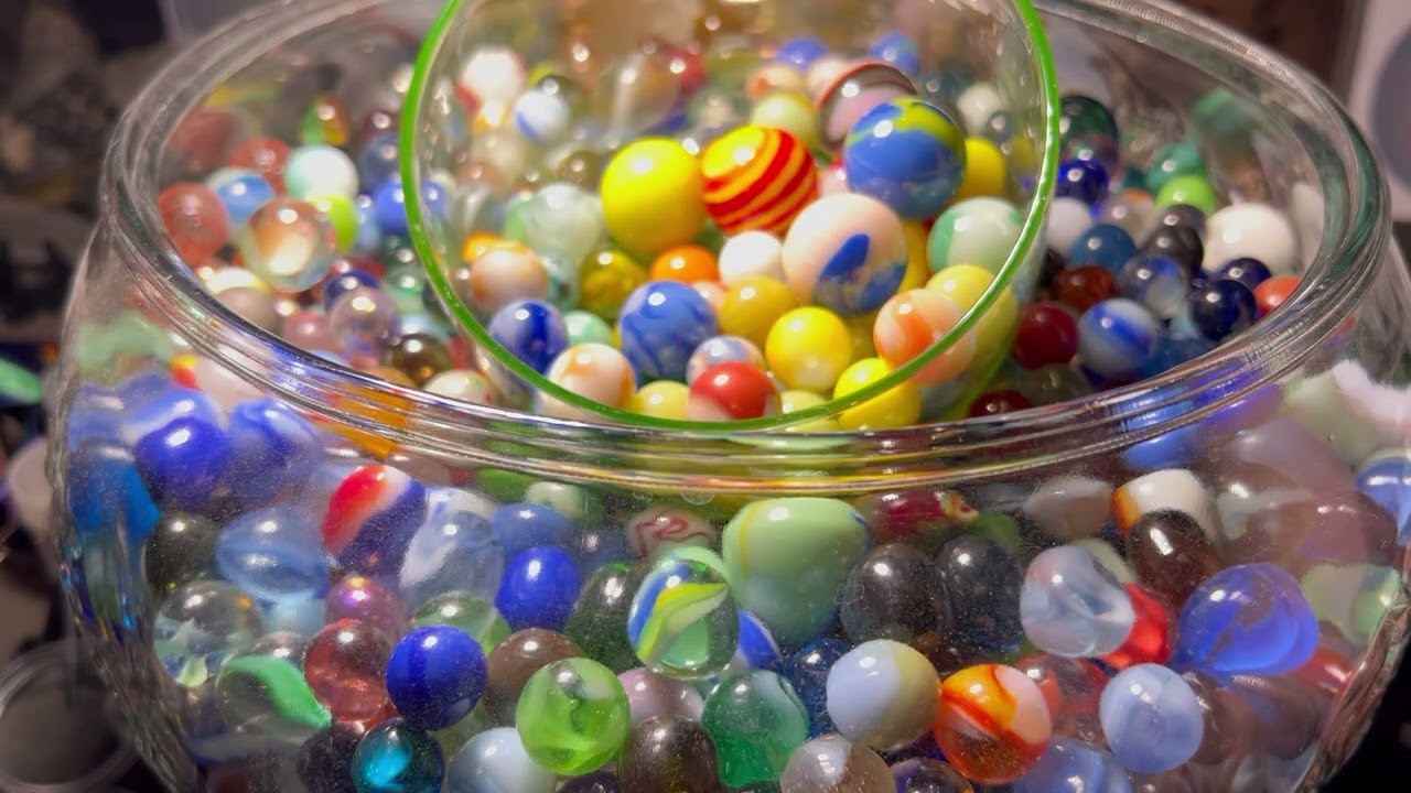 Uranium glass marbles! Be on the lookout!