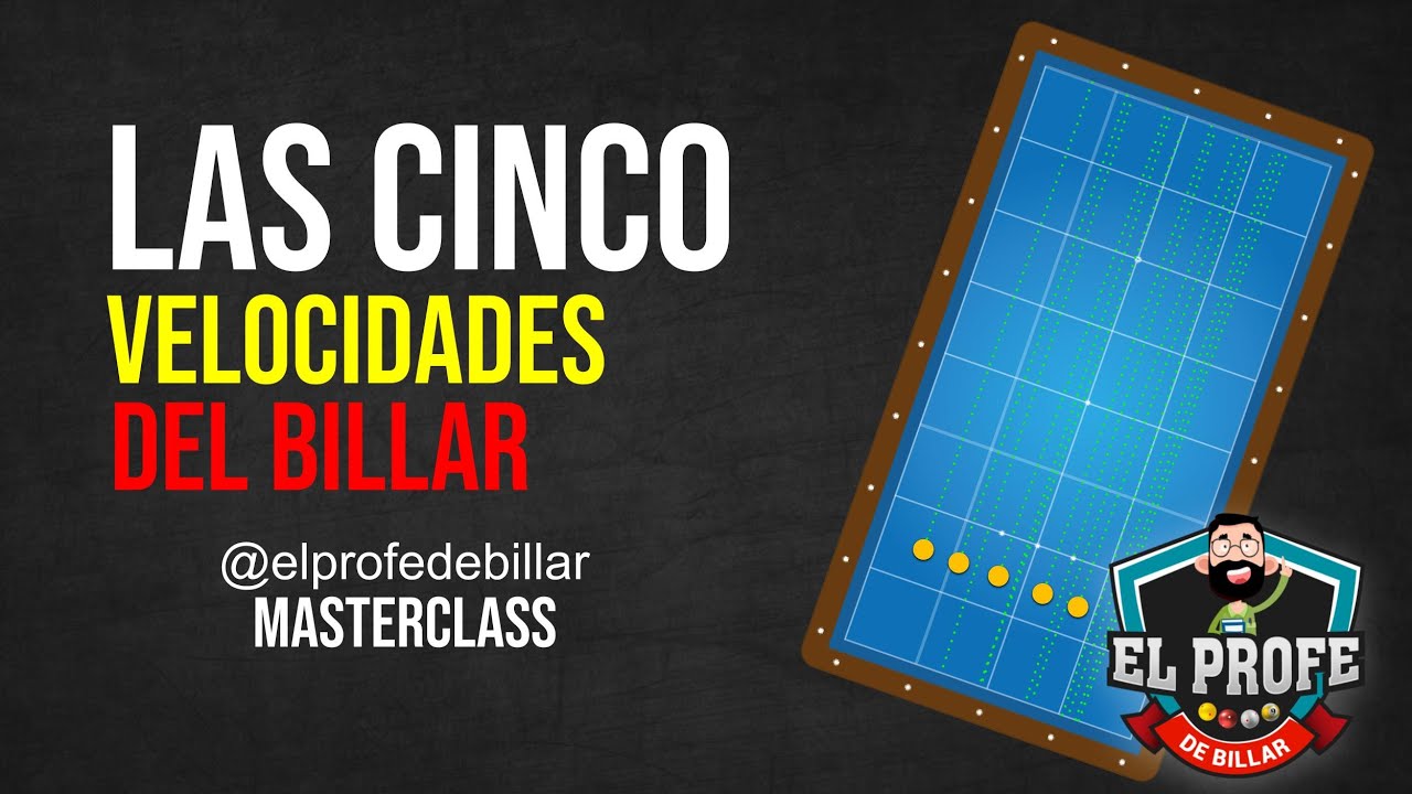 Las cinco velocidades del billar 👨🏻‍🏫 Masterclass de 3 Bandas | #3cushion