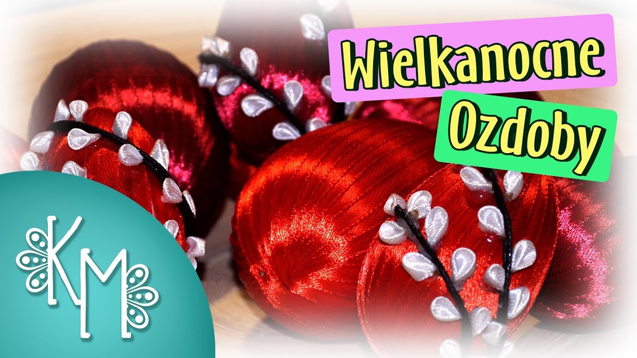 Jak ozdobić Jajka wielkanocne - jajka kanzashi | Kreatywna Mama