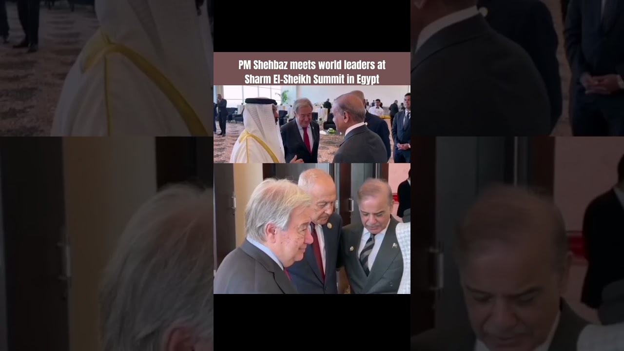 PM Shehbaz Sharif Meets World Leaders at Sharm El-Sheikh Summit