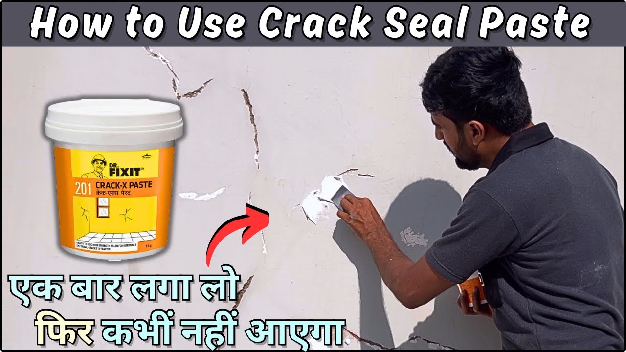 5 MINUTES to FIX WALL CRACKS with Dr FIXIT Crack X Paste