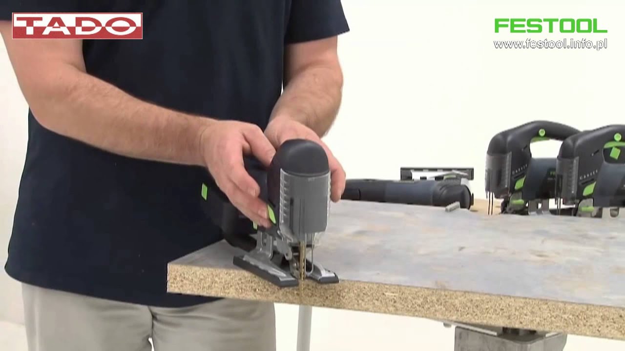Festool Wyrzynarka Carvex PS 420  Potr&oacute;jne prowadzenie brzeszczotu oraz sztywna konstrukcja