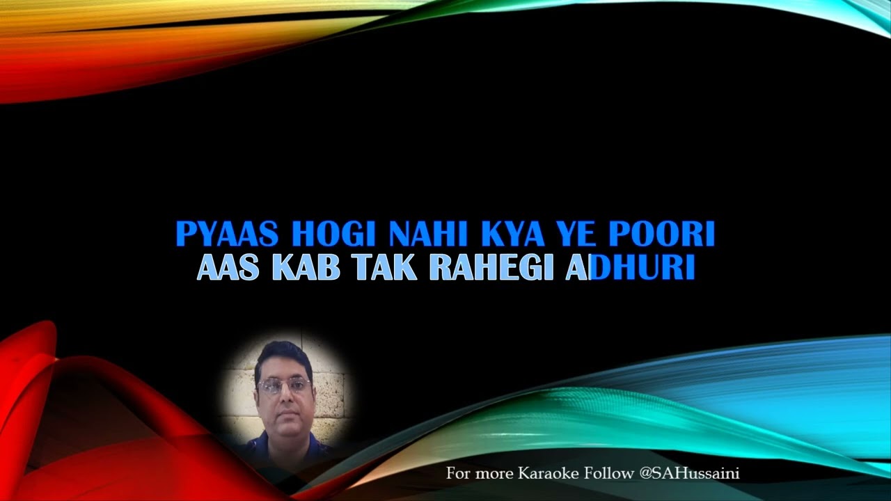 Adha Hai Chandrama HD Karaoke with Female Voice