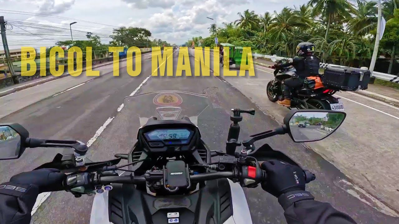 Bicol to Manila | Dominar400xCb150x | 12 Hours Ride | All Shorcut
