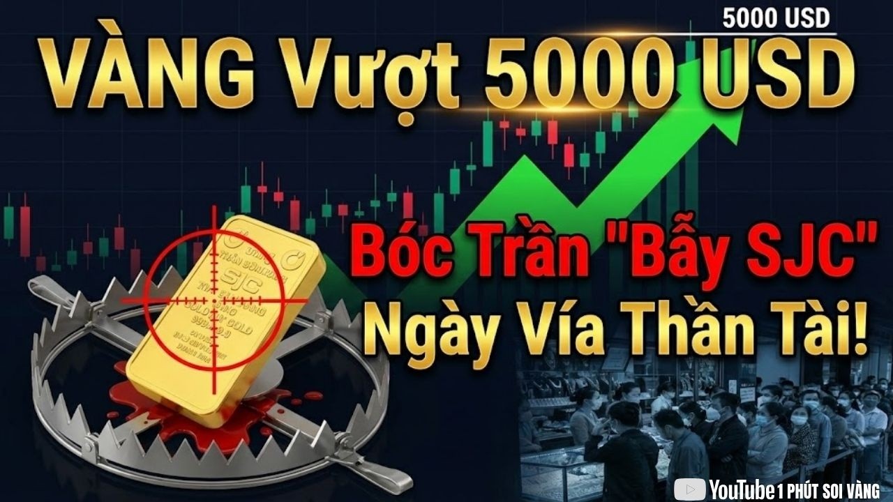 VÀNG Vượt 5000 USD: Ôm Tiền Hay Mua Vàng Vía Thần Tài? Sự Thật Cú Lừa Chênh Lệch 3 Triệu! | SOI VÀNG