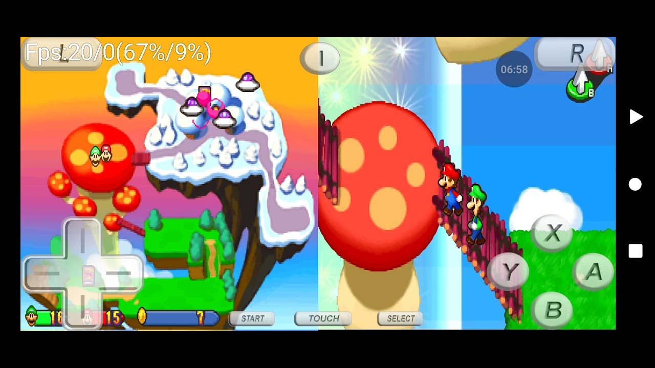 Mario and Luigi partners in time p-1 it's the time for saving Mario and Luigi by them young Selves