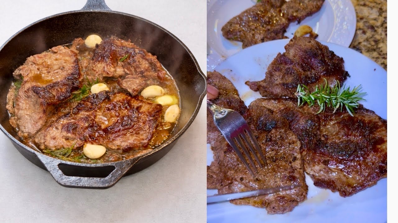 Perfect Pan-Seared Beef Steak | Crispy Crust & Juicy Inside (Easy Steak Recipe)