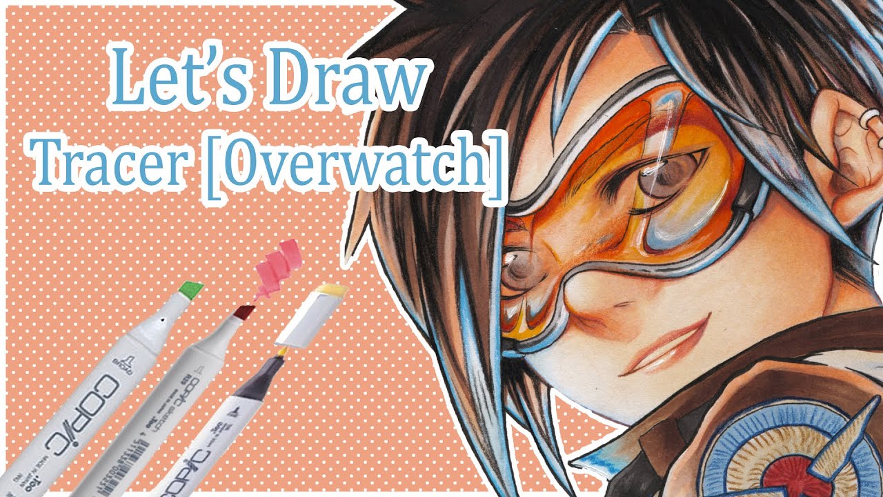 ✿ LET'S DRAW GAME CHARACTERS - [#01] Tracer // Overwatch ✿ [Timelapse] [Traditional]