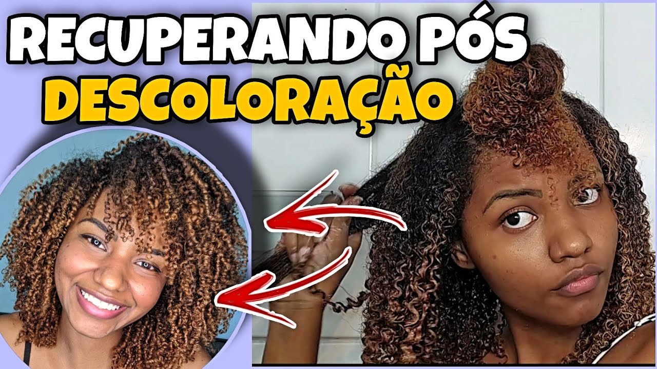 TRATAMENTO P&Oacute;S DESCOLORA&Ccedil;&Atilde;O| COMO RECUPERAR O CABELO DESCOLORIDO EM CASA!