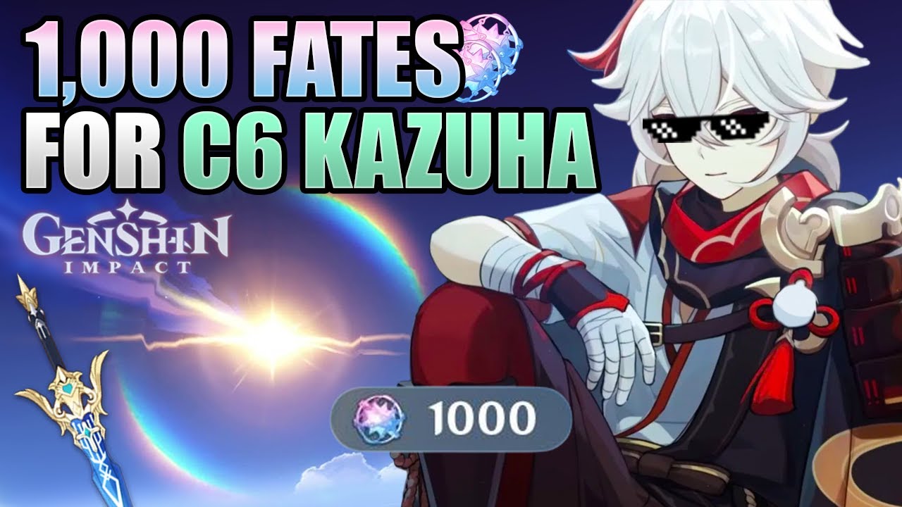 I got INSANELY LUCKY... AGAIN | 1000 Wishes for Kazuha & Freedom Sworn | Genshin Impact Summons