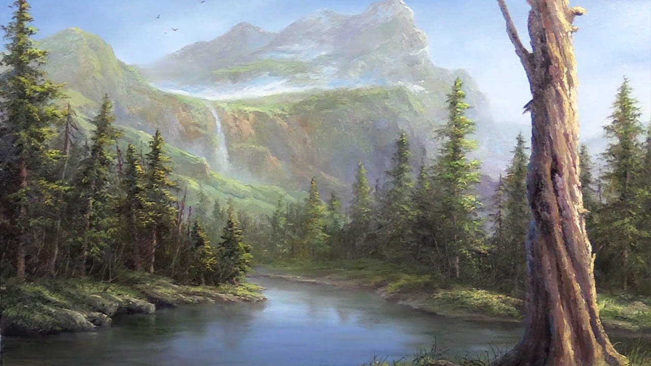 Evergreen Lake | Paint with Kevin ®