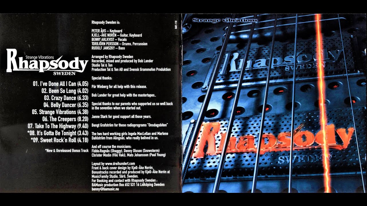 Rhapsody Sweden (SWE) - Strange Vibrations (1978)