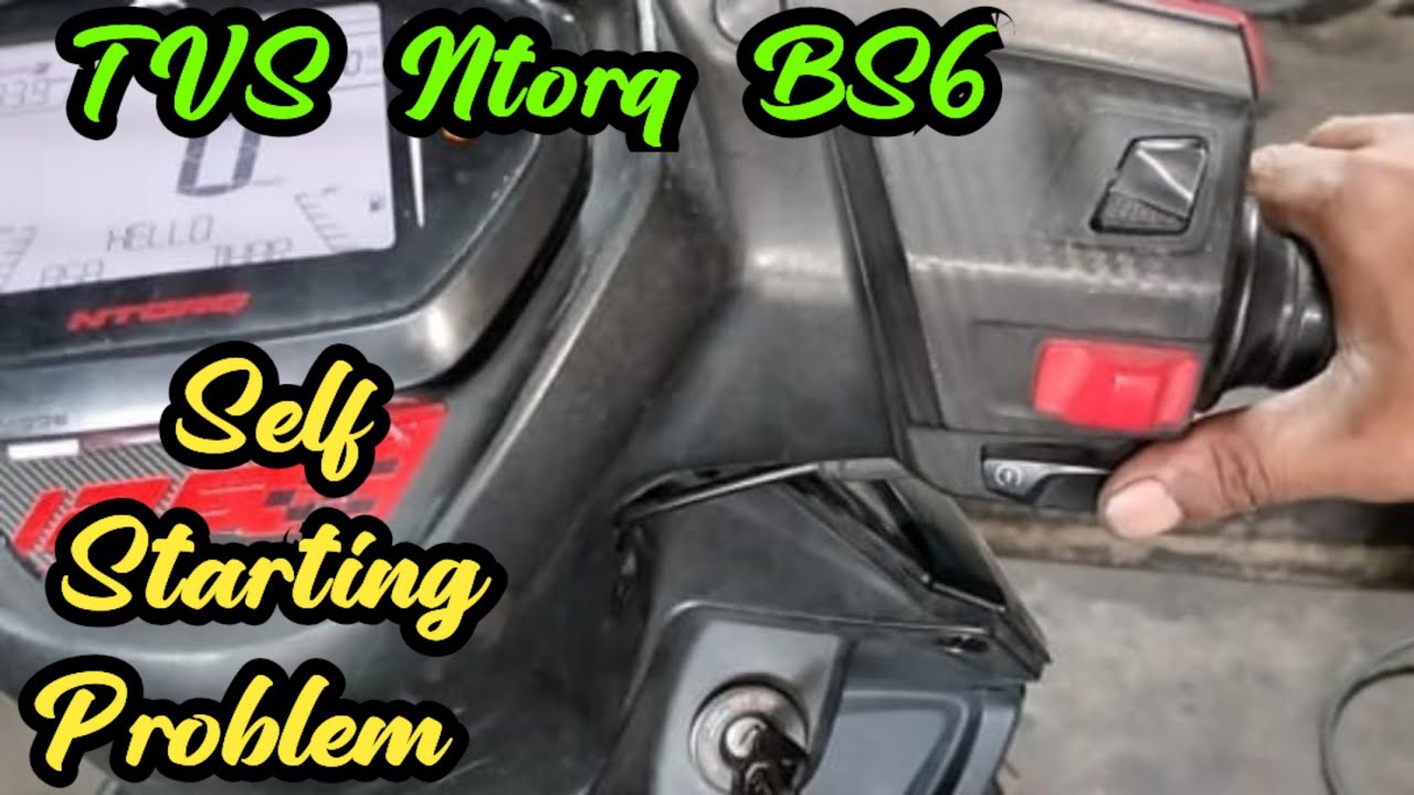 TVS Ntorq BS6 | Self Starting Problem #viralvideo #viral  #bs6 #tvs #youtube
