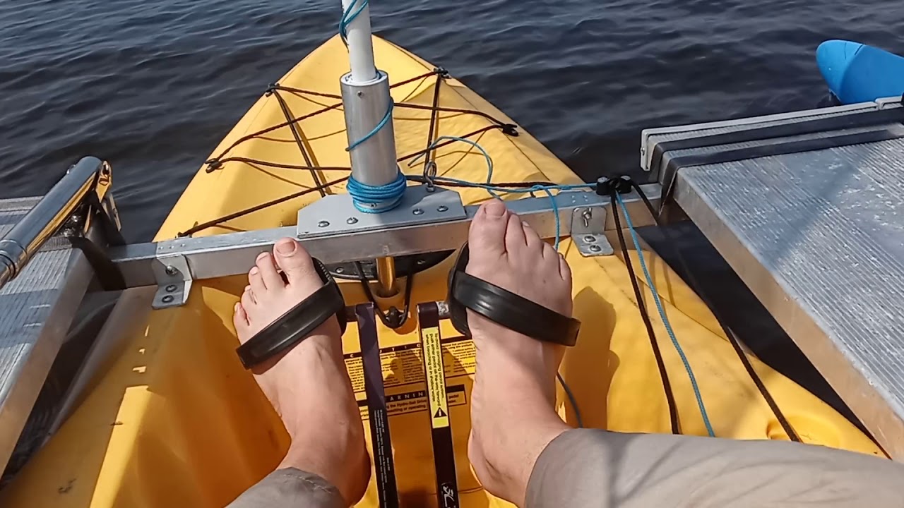 Hobie with Expandacraft Outrigger Kit + sail & electric motor!