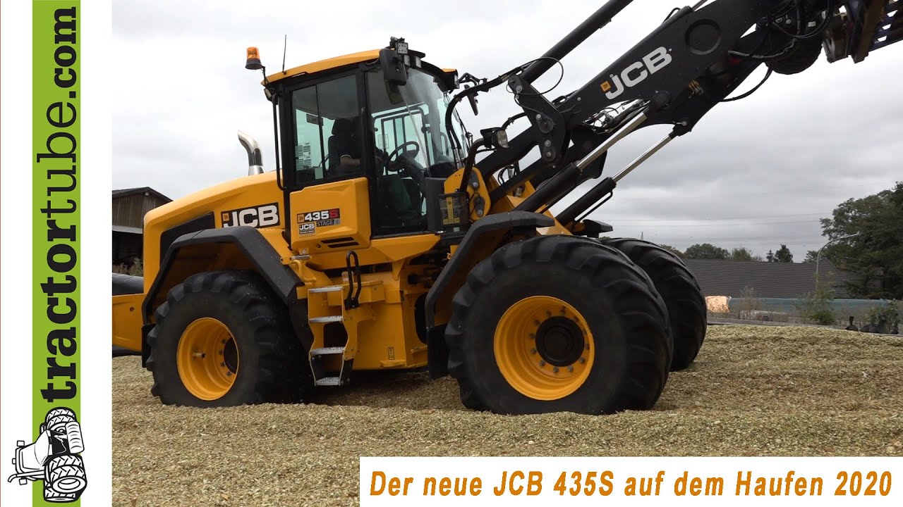 Ersteinsatz des JCB 435S vom Agrar Service Terhuf auf dem Silagehaufen 2020