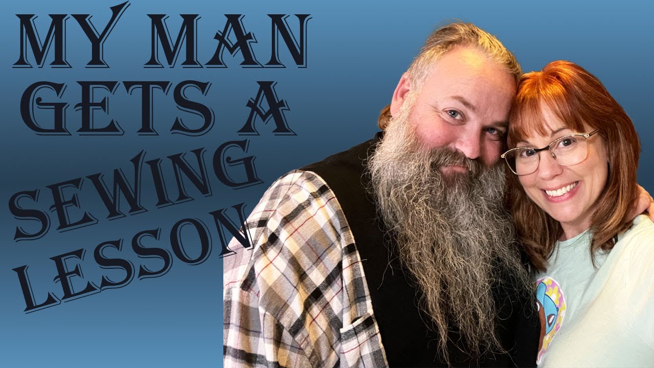Hot Rod Car Guy Gets a BEGINNER Sewing Lesson! NEVER CRAFTED BEFORE!