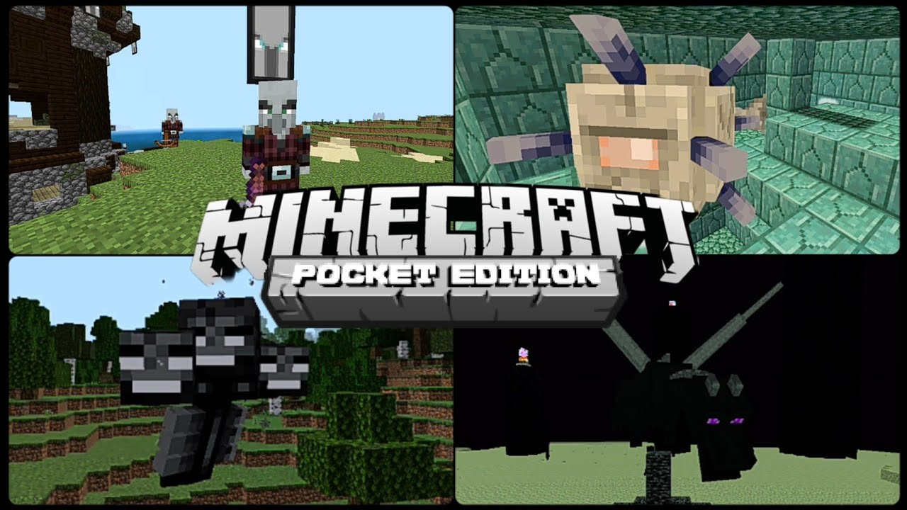 Minecraft pocket edition all mini boss and boss fight