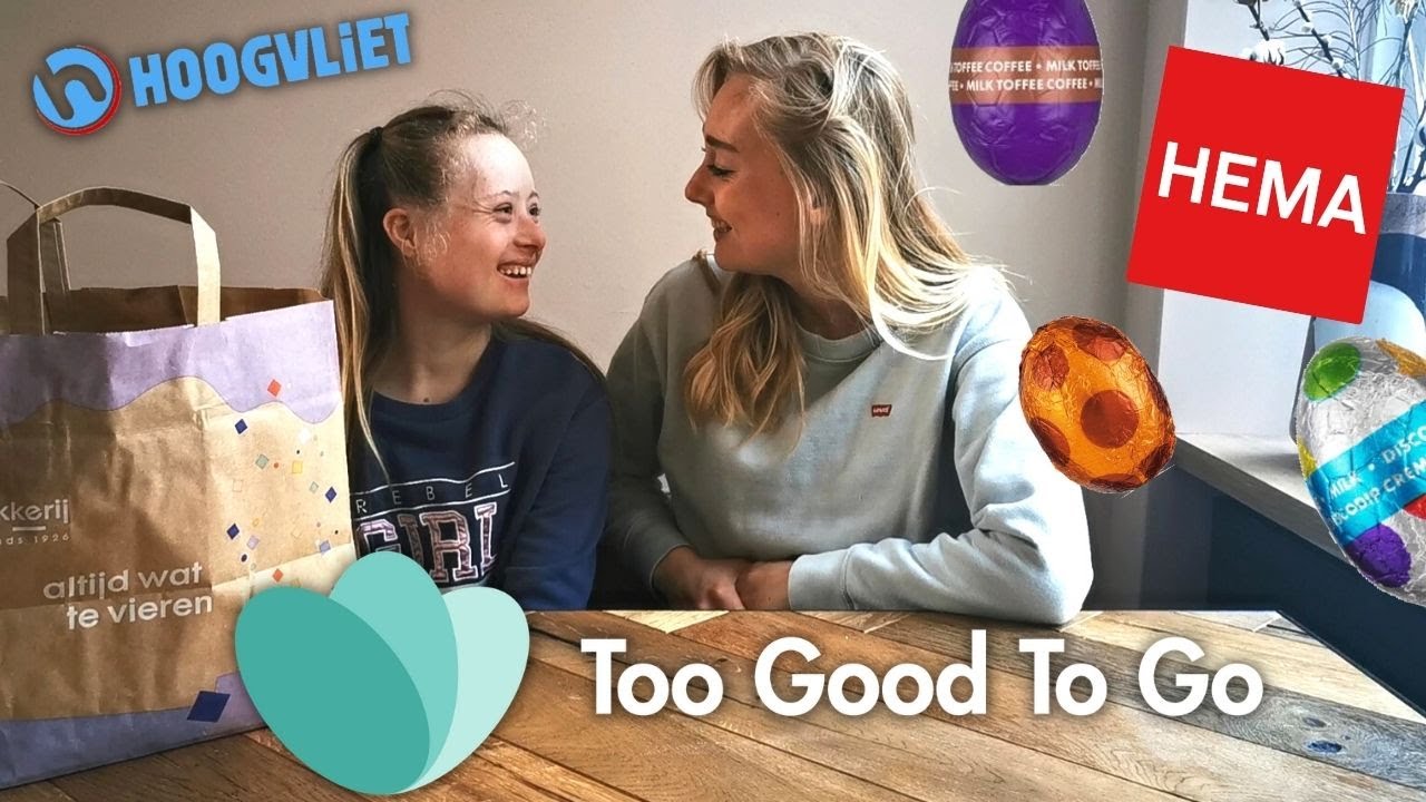 TOO GOOD TO GO unboxen met mijn zusje! 🥗🥧🍫 (met PAASBOX!🐣)