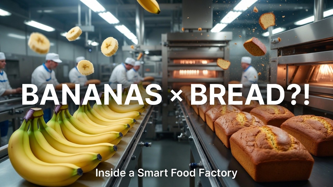 How Bananas Are Turned Into Delicious Bread in a Modern Plant