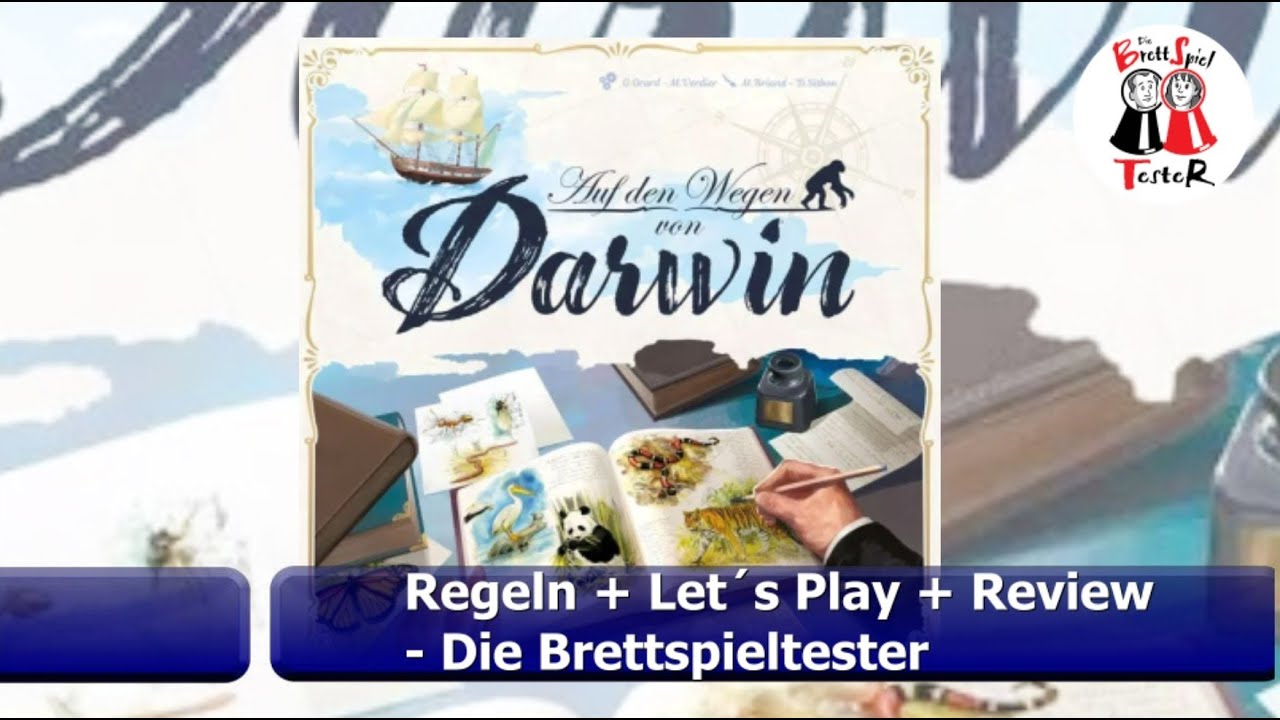 Auf den Wegen von Darwin - Regeln + Let´s Play + Review - Brettspiel - Die Brettspieltester