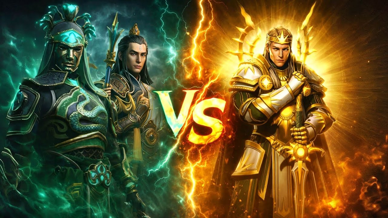 Kos lvl 5 & Erlang lvl 6 vs King Solaris hard mode...#sf3 