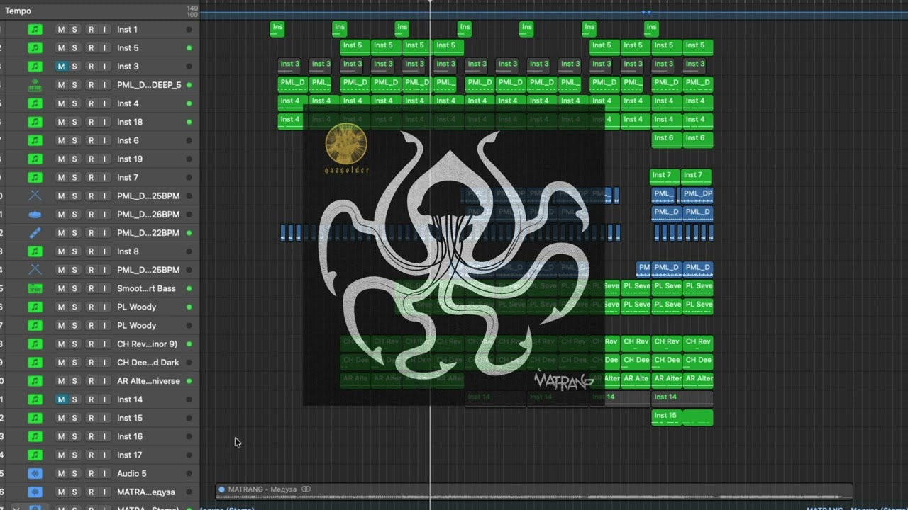 Matrnag - Meduza ( remake Denys Papirosa ) for Logic Pro x + Free TEMPLATE