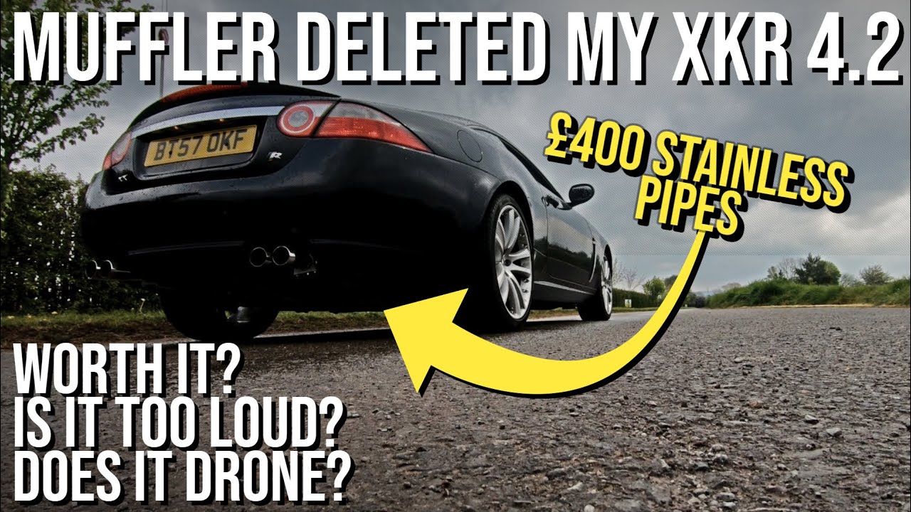 Muffler Delete & Straight Pipes for my JAG XKR - Was it worth it? How does it sound?