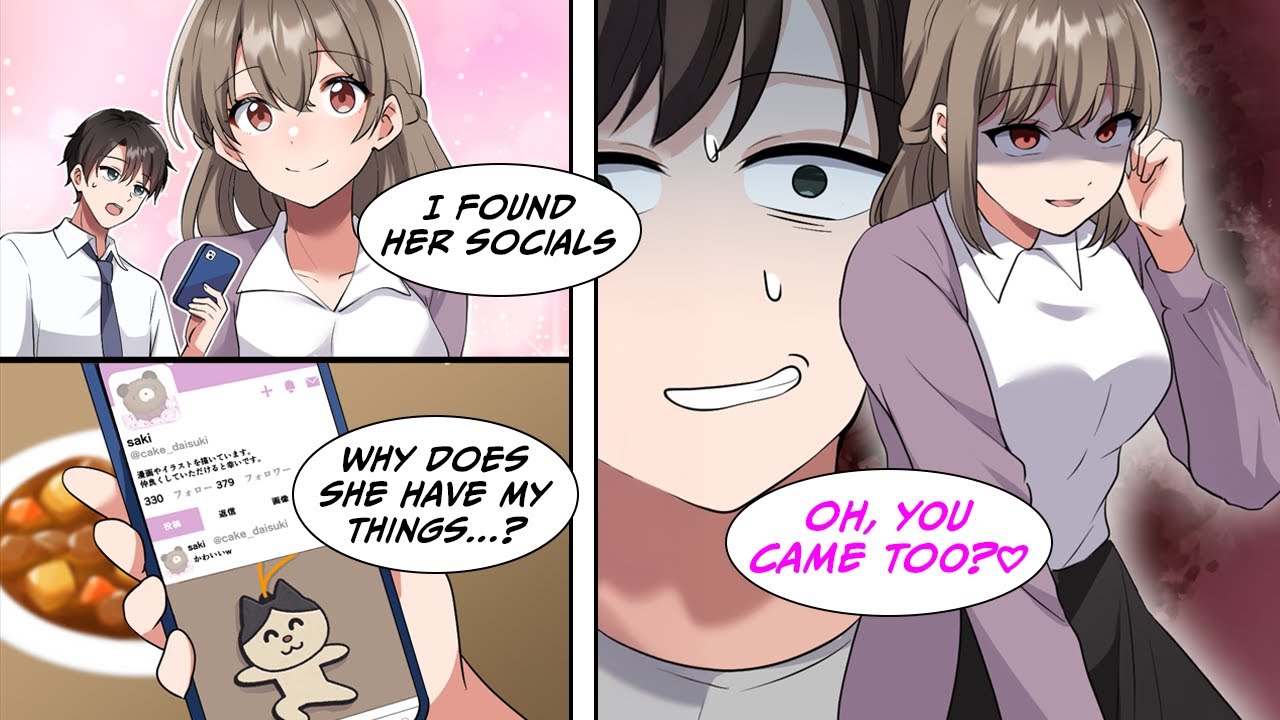 [Manga Dub] I found a coworker's socials, but she has my things...!? I'm scared, so I stay away but