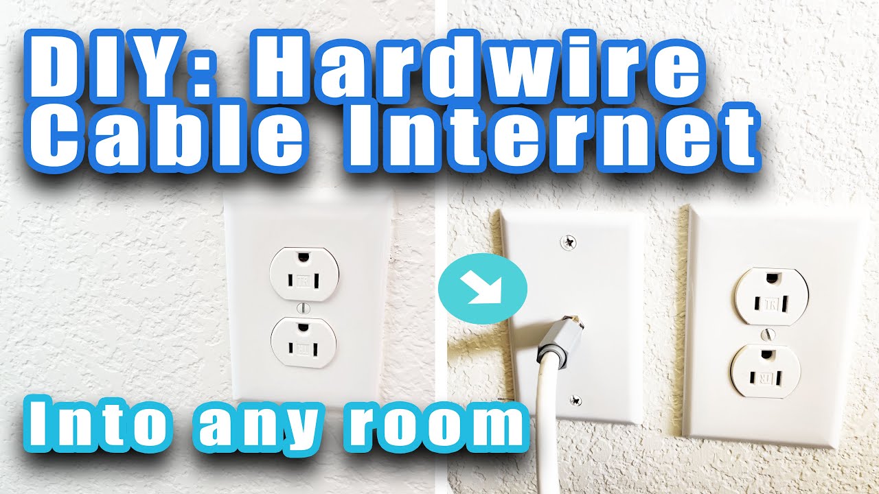 DIY: Add cable internet outlet to any room. Through basement/ crawl space.