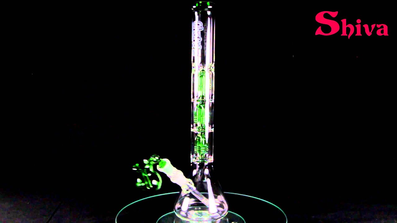 Chongz Green Nasty Glass Bong : Shiva Online