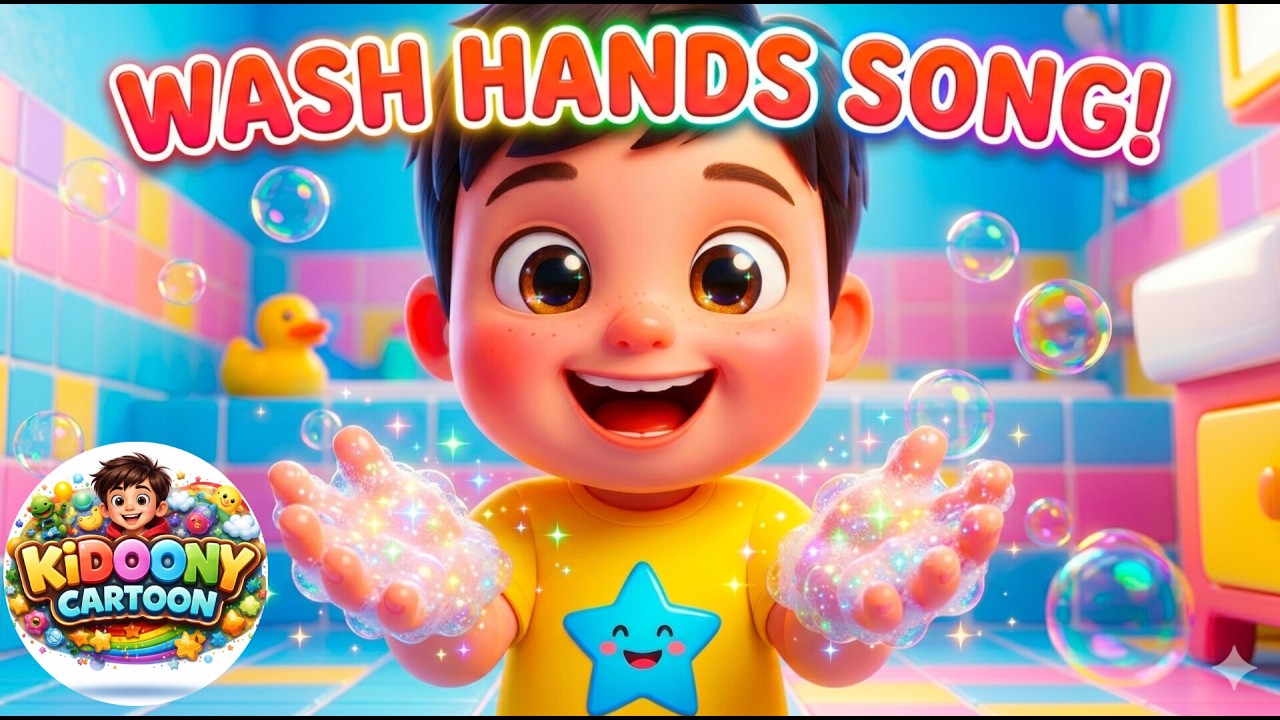 Baby Wash Hands Song 🧼👶 | Fun & Educational Kids Video| @KIDOONYCARTOON