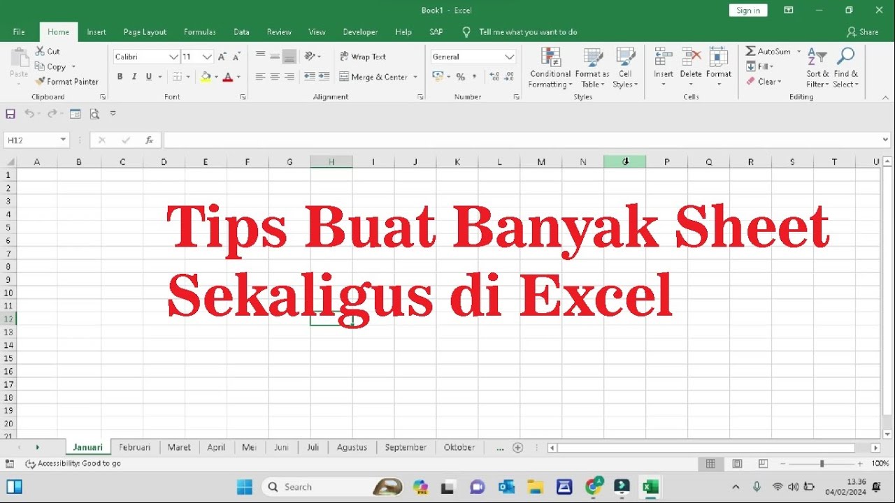 Tips Buat Banyak Sheet Excel