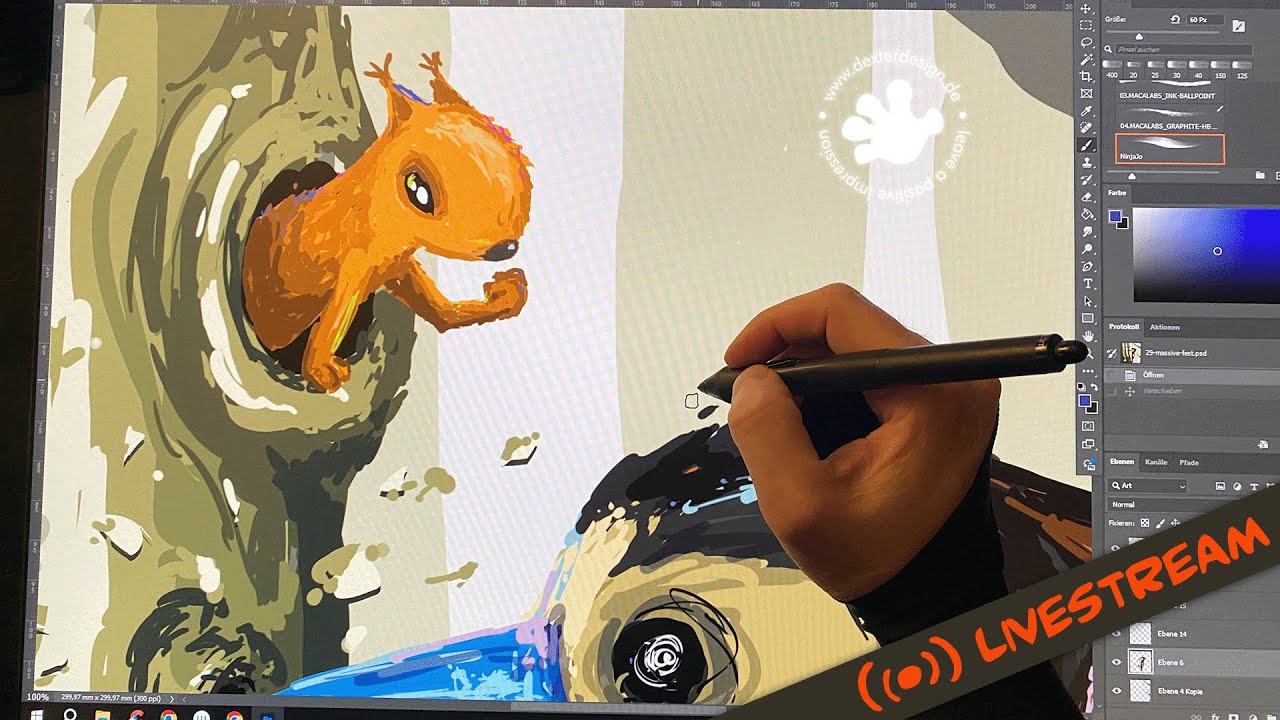 🔴 Art Stream: Inktober 2023 "Massive" | Cozy | 2023-10-29
